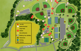 Halls Ferry Park Disc Course Map