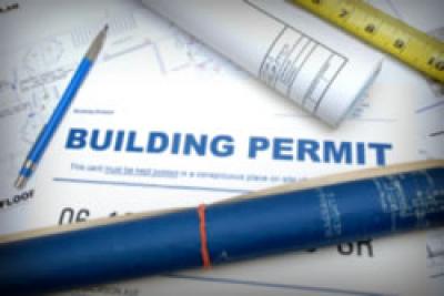Picture of Blueprint and Building Permit