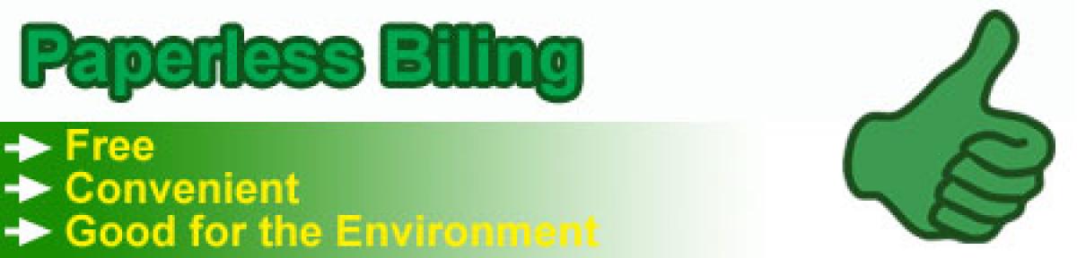 Paperless billing: Free, Convenient, and Good for the Environment