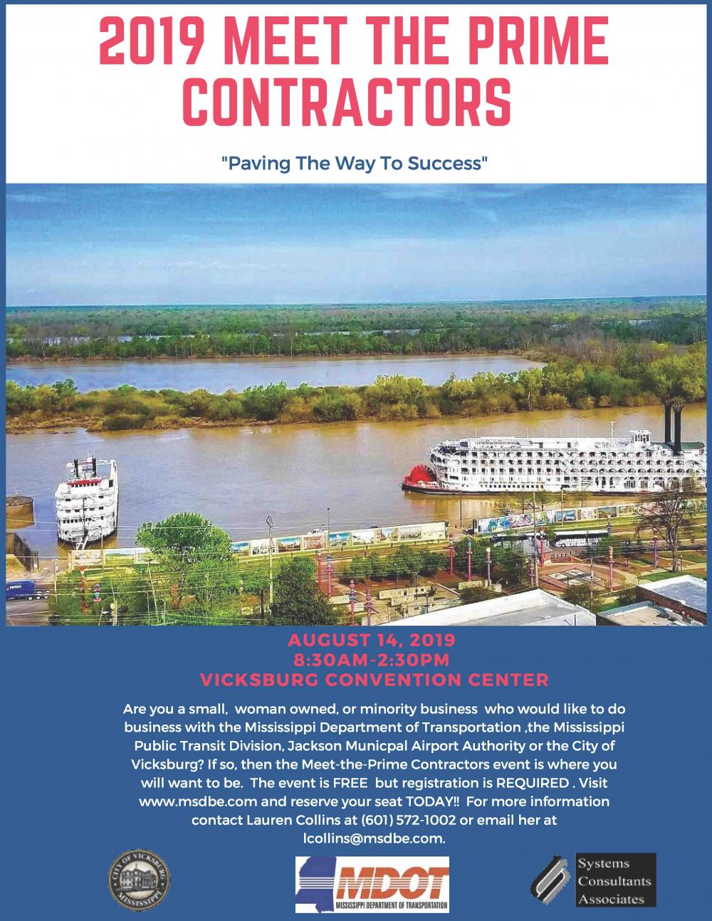 2019 Meet the Prime Contractors City of Vicksburg, Mississippi